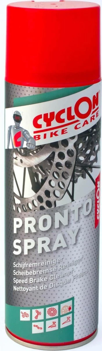 Cyclon Remreiniger Brake Cleaner Spray 250 Ml Zilver/rood 2 Cyclon Remreiniger Brake Cleaner Spray 250 Ml Zilver/rood - Afbeelding 2