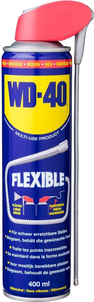 WD-40® Flexible® Multi-Use Product - 400ml - Multispray - Smeermiddel, Ontvetter En Anti-Corrosie 5 WD-40® Flexible® Multi-Use Product - 400ml - Multispray - Smeermiddel, Ontvetter En Anti-Corrosie - Afbeelding 5