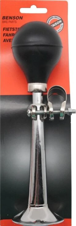 Benson Fietstoeter - Metaal - 21 Cm - Chroom -Fietsen Kortingswinkel 407x1200