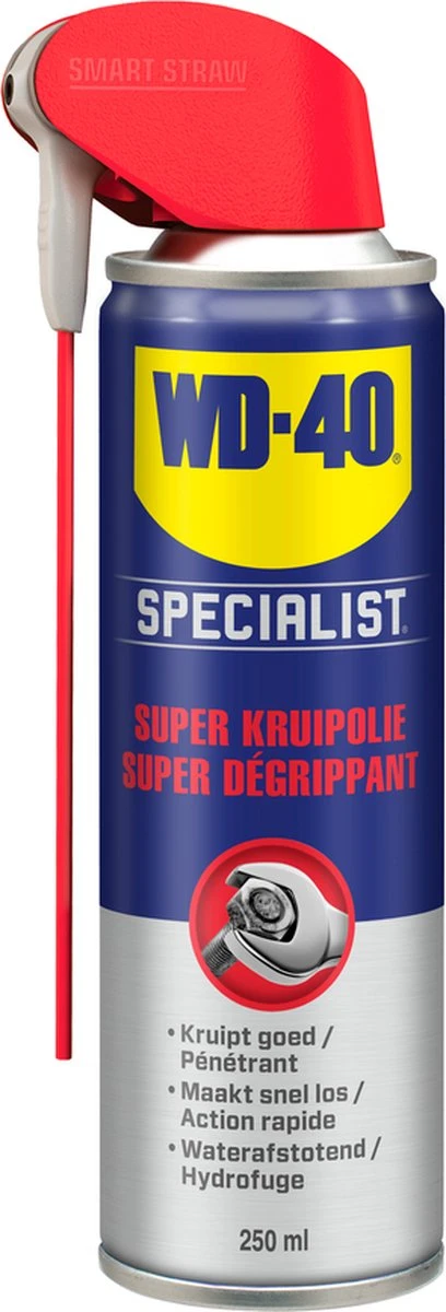 WD-40 Specialist® Super Kruipolie - 250ml - Smeerolie - Smeermiddel - Maakt Vastzittende Onderdelen Snel Los 6 WD-40 Specialist® Super Kruipolie - 250ml - Smeerolie - Smeermiddel - Maakt Vastzittende Onderdelen Snel Los - Afbeelding 6