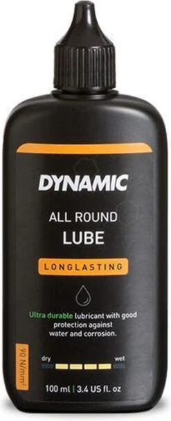 Dynamic All Round Lube 100ml - Kettingolie Fiets - Fietsketting Smeermiddel - Voor Alle Weersomstandigheden - Wet En Dry Lube -Fietsen Kortingswinkel 489x1200