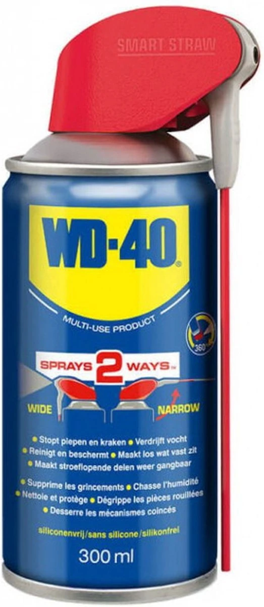 WD-40® Smart Straw® Multi-Use Product - 300ml - Multispray - Smeermiddel, Ontvetter En Anti-Corrosie 7 WD-40® Smart Straw® Multi-Use Product - 300ml - Multispray - Smeermiddel, Ontvetter En Anti-Corrosie - Afbeelding 7