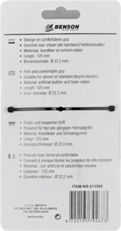 Benson Fietshandvatten Set - Kunstleer - 125 Mm - Cognac Bruin -Fietsen Kortingswinkel 631x1200 2