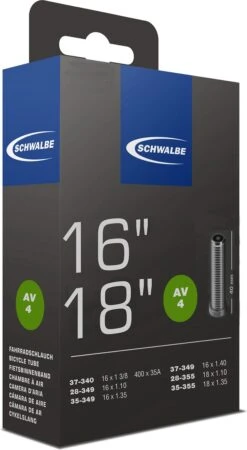 Schwalbe Binnenband - AV4 - 16 Inch X 1 3/8 - 18 X 1.35 - Auto Ventiel - 40mm -Fietsen Kortingswinkel 658x1200 4