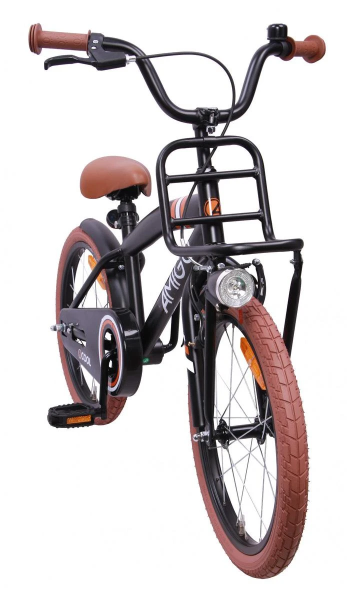 Amigo 2Cool Jongensfiets - Kinderfiets 20 Inch - Matzwart 2 Amigo 2Cool Jongensfiets - Kinderfiets 20 Inch - Matzwart - Afbeelding 2