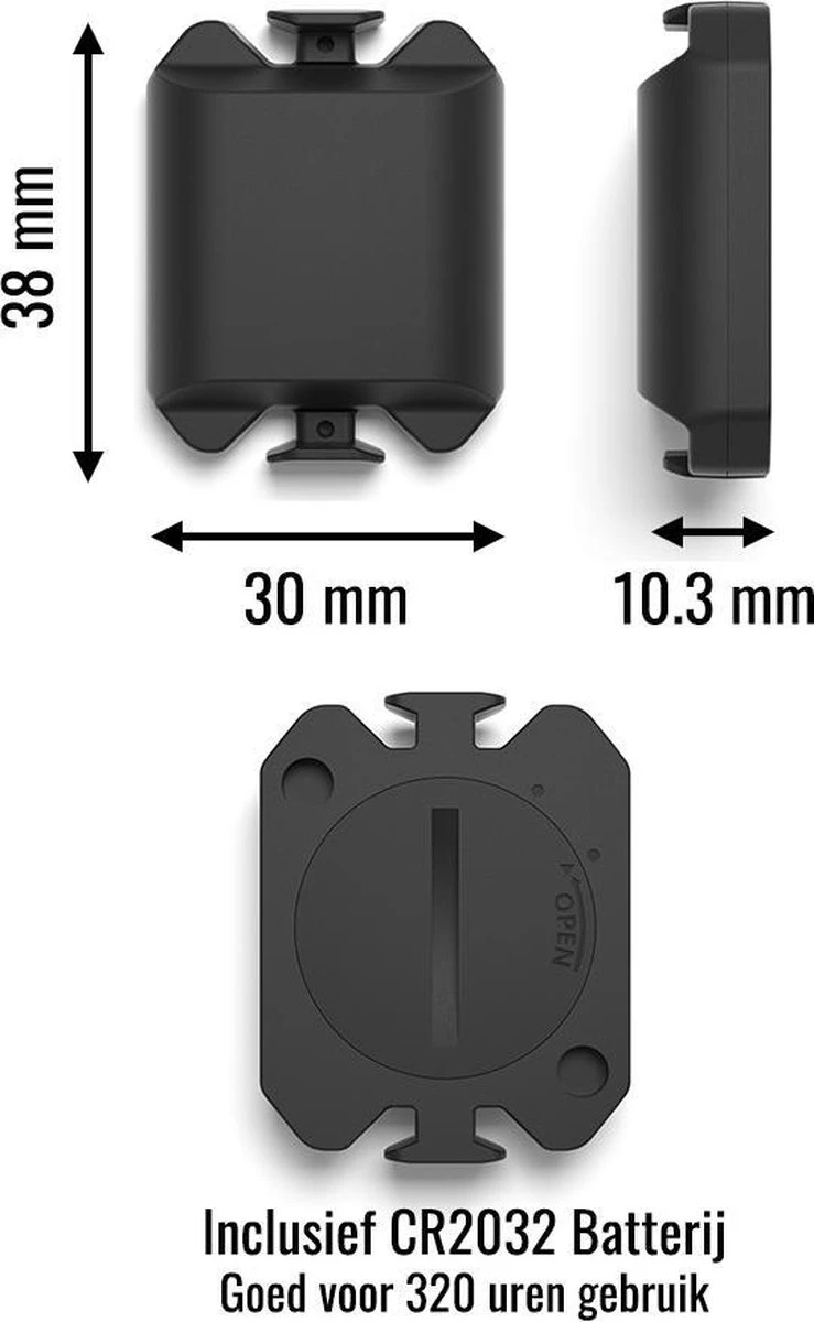LHP BC200 Fietscomputer Draadloos 3-in-1 Bundel - Hartslagmeter Borstband - Cadanssensor - Kilometerteller GPS - 80+ Functies - 2.4 Inch LCD Scherm - Bluetooth & ANT+ 3 LHP BC200 Fietscomputer Draadloos 3-in-1 Bundel - Hartslagmeter Borstband - Cadanssensor - Kilometerteller GPS - 80+ Functies - 2.4 Inch LCD Scherm - Bluetooth & ANT+ - Afbeelding 3