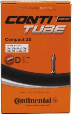 Continental Compact 20 - Binnenband Fiets - Frans Ventiel - 40 Mm - 20 X 1 1/4 - 1 3/8 - 1.75 - 2.00 -Fietsen Kortingswinkel 747x1200 3