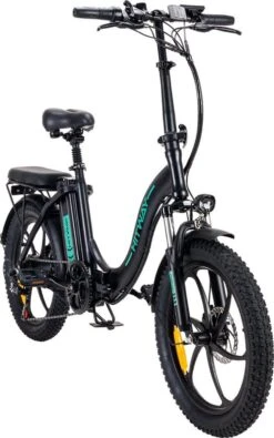 Hitway BK6 Elektrische Fiets | Opvouwbare E-bike | 20 Inch Fat Tire | 350W Motor | 10Ah | Zwart/Groen -Fietsen Kortingswinkel 750x1200 6