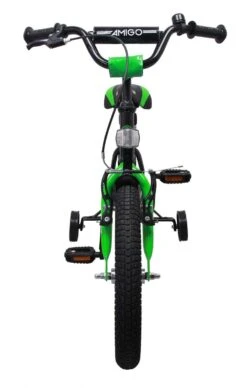 Amigo BMX Fun Jongensfiets - Kinderfiets 16 Inch - Zwart/Groen -Fietsen Kortingswinkel 763x1200 1