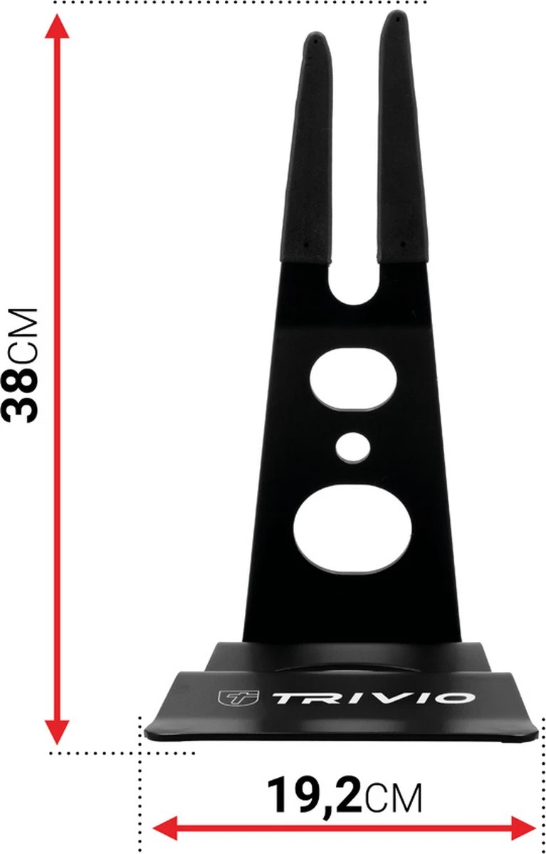 TRIVIO - Fietsstandaard - Zwart - Staal 8 TRIVIO - Fietsstandaard - Zwart - Staal - Afbeelding 8