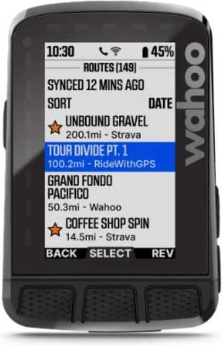 Wahoo Fitness Wahoo Elemnt Roam V2 Fietscomputer - Zwart 3 Wahoo Fitness Wahoo Elemnt Roam V2 Fietscomputer - Zwart - Afbeelding 3