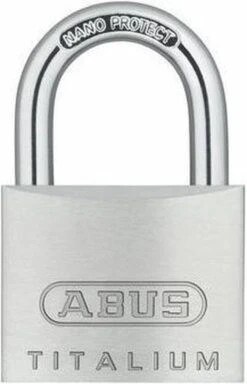 ABUS Hangslot Titalium - 40mm - Aluminium/beugel Gehard Staal Met NANO-Protect (Verpakt In Blister) -Fietsen Kortingswinkel 772x1200