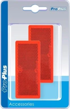 PROPLUS Pro Plus Reflector Zelfklevend - 82 X 36 Mm - Rood - 2 Stuks -Fietsen Kortingswinkel 780x1200 1