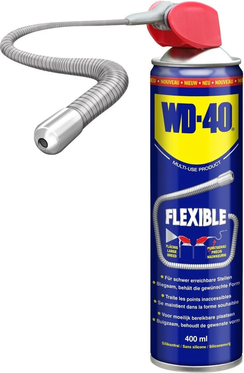 WD-40® Flexible® Multi-Use Product - 400ml - Multispray - Smeermiddel, Ontvetter En Anti-Corrosie 1 WD-40® Flexible® Multi-Use Product - 400ml - Multispray - Smeermiddel, Ontvetter En Anti-Corrosie