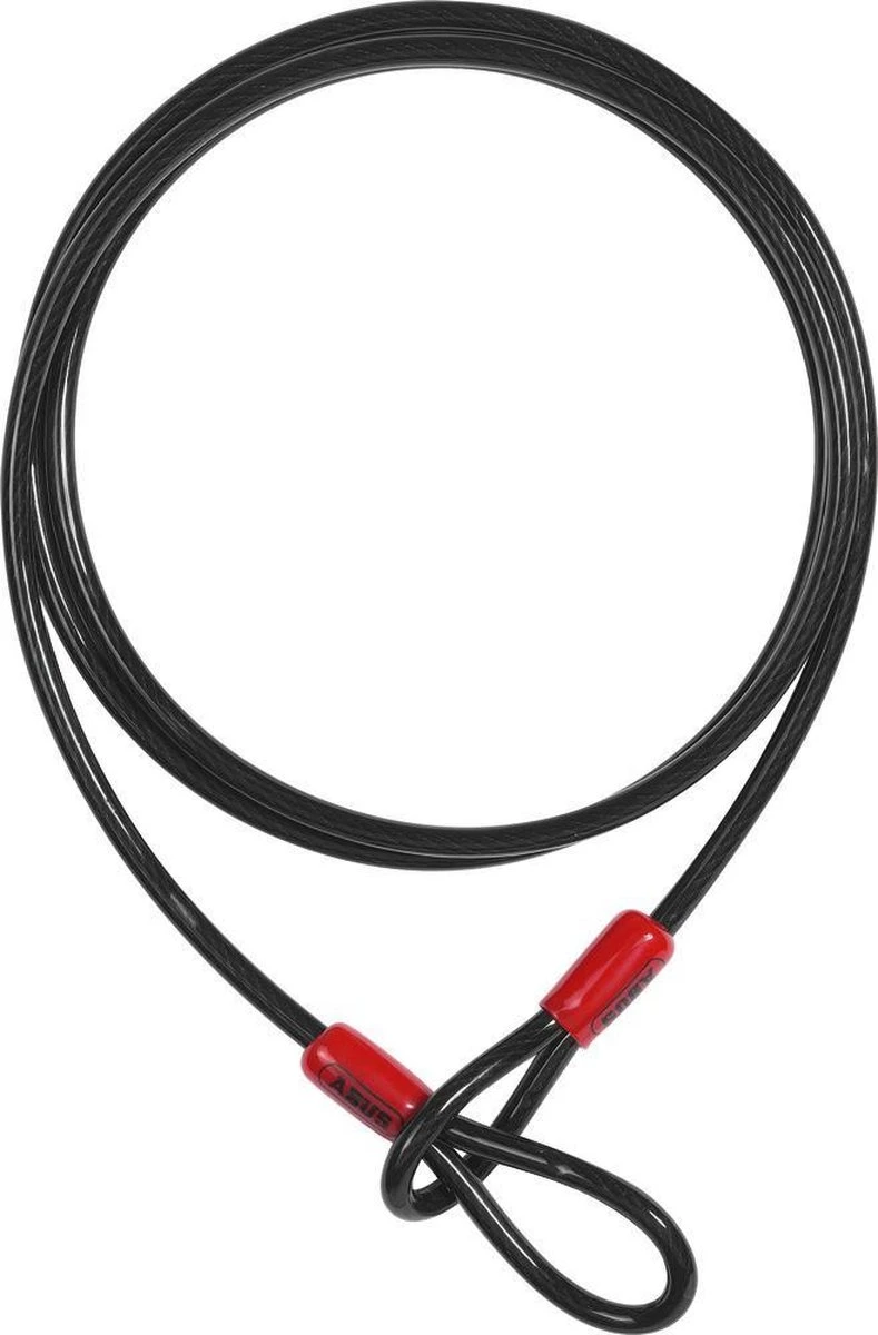 ABUS Staalkabel - Diameter 10mm - 200cm - Zonder Slot - Zwart 6 ABUS Staalkabel - Diameter 10mm - 200cm - Zonder Slot - Zwart - Afbeelding 6