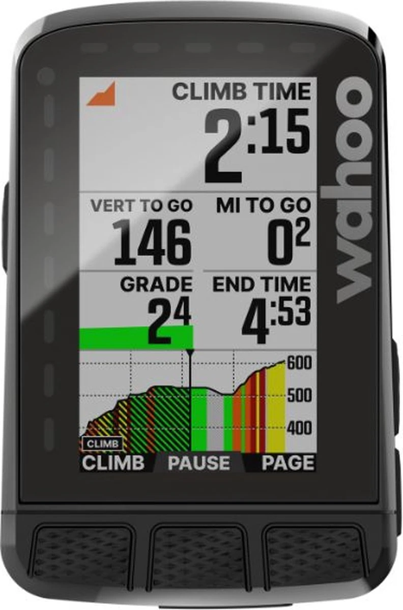 Wahoo Fitness Wahoo Elemnt Roam V2 Fietscomputer - Zwart 1 Wahoo Fitness Wahoo Elemnt Roam V2 Fietscomputer - Zwart