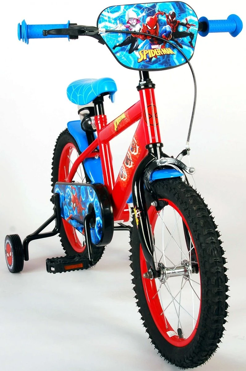 Marvel Spider-Man Kinderfiets - Jongens - 16 Inch - Blauw/Rood 10 Marvel Spider-Man Kinderfiets - Jongens - 16 Inch - Blauw/Rood - Afbeelding 10