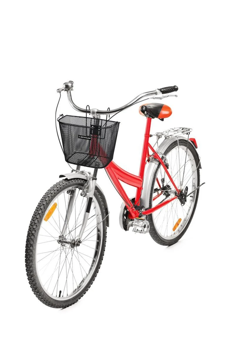 Dunlop Fietsmand - 22 Liter - Zwart - Metaal - Met Haken 4 Dunlop Fietsmand - 22 Liter - Zwart - Metaal - Met Haken - Afbeelding 4