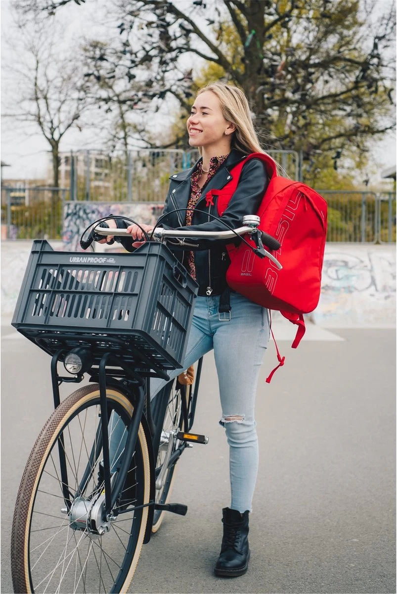Gerecyclede Fietskrat Urban Proof 30 Liter - As Grijs 8 Gerecyclede Fietskrat Urban Proof 30 Liter - As Grijs - Afbeelding 8
