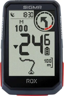SIGMA SPORT ROX 4.0 GPS Fietscomputer Incl. Stuurhouder, Zwart
