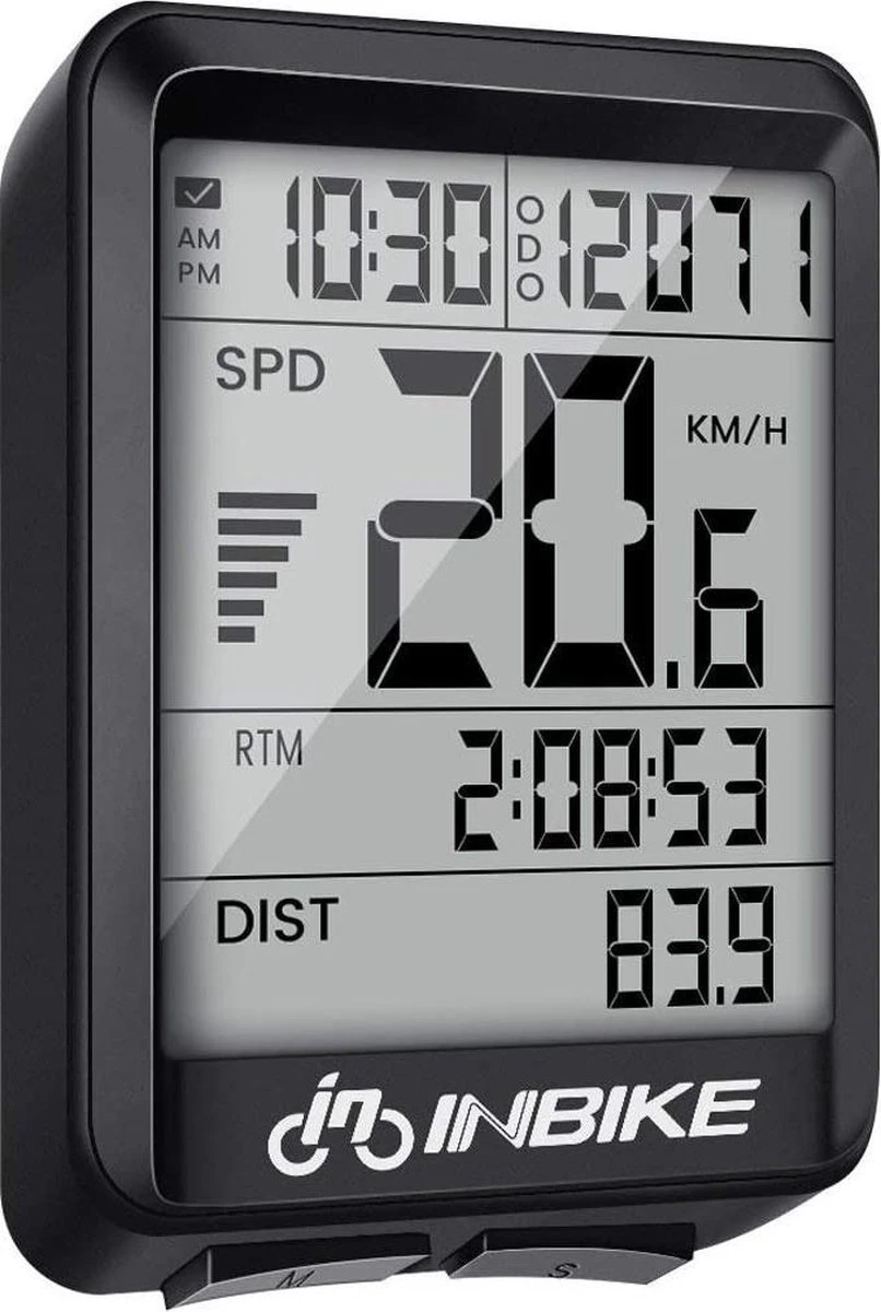 Amenzo© Fietscomputer Draadloos - Kilometerteller - NL Handleiding - Draadloze En Waterdichte Snelheidsmeter - Makkelijke Bevestiging - Fiets GPS - Zwart - Racefiets 1 Amenzo© Fietscomputer Draadloos - Kilometerteller - NL Handleiding - Draadloze En Waterdichte Snelheidsmeter - Makkelijke Bevestiging - Fiets GPS - Zwart - Racefiets