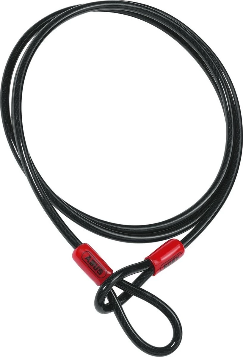 ABUS Staalkabel - Diameter 10mm - 200cm - Zonder Slot - Zwart 1 ABUS Staalkabel - Diameter 10mm - 200cm - Zonder Slot - Zwart