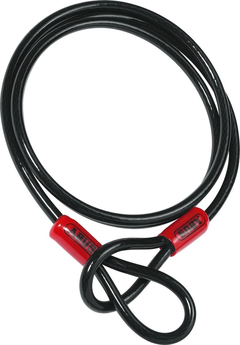 ABUS Staalkabel - Diameter 10mm - 200cm - Zonder Slot - Zwart 3 ABUS Staalkabel - Diameter 10mm - 200cm - Zonder Slot - Zwart - Afbeelding 3