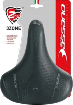 Zadel Selle Bassano Volare BigCity XXL Elastomeer - Zwart -Fietsen Kortingswinkel 835x1200 3
