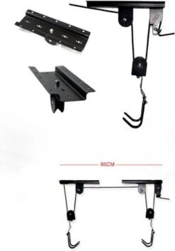 Merkloos Decopatent® Fietslift Ophangsysteem - Ophangen Fiets Aan Plafond - Fietstakel - Fietshaak - Dubbele Fietsophangsysteem Met Katrol -Fietsen Kortingswinkel 837x1200 1