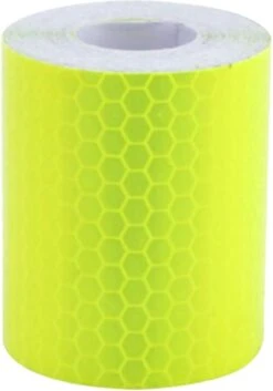 Vardaan Reflecterende Tape - Bakfiets - Fiets - Auto - Fluoriserend Geel Reflectie Plakband Op Rol - 3 Meter X 5 Cm Breed -Fietsen Kortingswinkel 839x1200