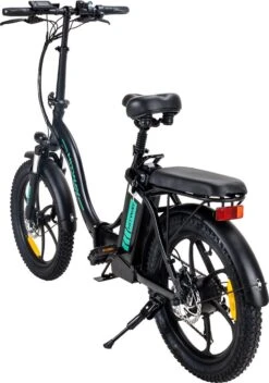 Hitway BK6 Elektrische Fiets | Opvouwbare E-bike | 20 Inch Fat Tire | 350W Motor | 10Ah | Zwart/Groen -Fietsen Kortingswinkel 842x1200 4