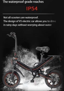 OUXI - V5 - 16 Inch - Elektrische Fiets - E Bike - Elektrische Vouwfiets - APP IOS/ Android - 500W Motor - 15Ah Lithuim Ion Batterij - Zwart -Fietsen Kortingswinkel 847x1200 3