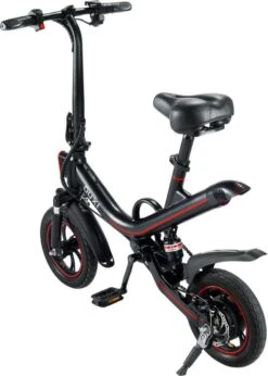 [ Ouxi V1 ] [Elektrische Vouwfiets ] [ Zwart Met Rood ] [ 250W] [actieradius 35 Km ] [snelheid 25km/h ] -Fietsen Kortingswinkel 856x1200 4