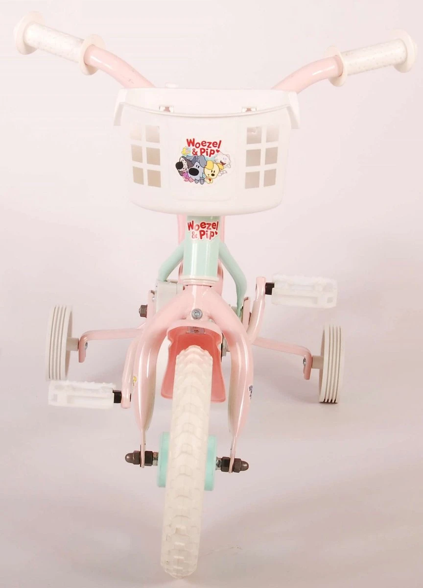 Volare Woezel & Pip Kinderfiets - Meisjes - 10 Inch - Mint Blauw/Roze - Doortrapper 9 Volare Woezel & Pip Kinderfiets - Meisjes - 10 Inch - Mint Blauw/Roze - Doortrapper - Afbeelding 9