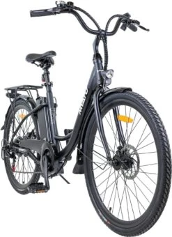 Myatu E-bike 26 Inch City Pedelec Voor Dames En Heren, Elektrische Fiets Met 12,5Ah Accu, 6 Versnellingen Shimano, Derailleur Versnellingen, Achter Motor 250 W-Zwart 11 Myatu E-bike 26 Inch City Pedelec Voor Dames En Heren, Elektrische Fiets Met 12,5Ah Accu, 6 Versnellingen Shimano, Derailleur Versnellingen, Achter Motor 250 W-Zwart -Fietsen Kortingswinkel 871x1200