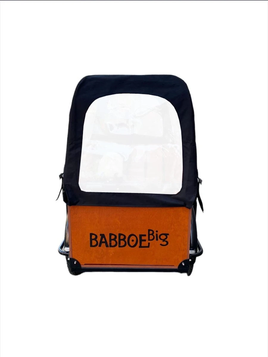 Babboe Big Regentent Bakfietshoes Kleur Zwart Bakfiets Huif (zonder Tentstokken) 2 Babboe Big Regentent Bakfietshoes Kleur Zwart Bakfiets Huif (zonder Tentstokken) - Afbeelding 2