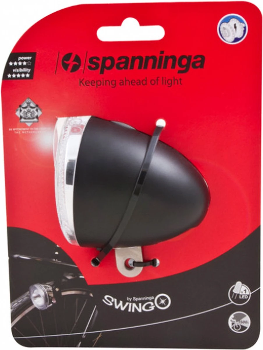 Spanninga Swingo Fiets Koplamp - 4 Lux - Batterij 13 Spanninga Swingo Fiets Koplamp - 4 Lux - Batterij - Afbeelding 13