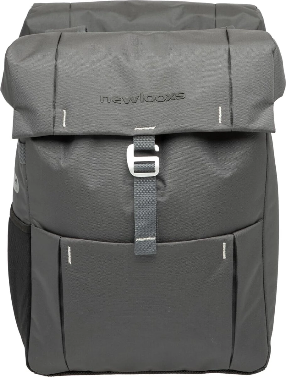 New Looxs Vigo Double Dubbele Fietstas - 37 Liter - Grijs 6 New Looxs Vigo Double Dubbele Fietstas - 37 Liter - Grijs - Afbeelding 6