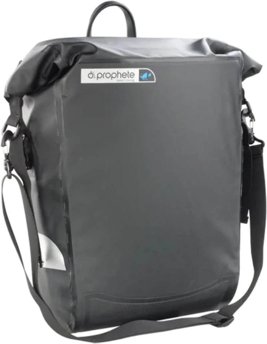 De HikeMeister® Prophete Roll Top E Bike Luxe Waterdichte Enkele 19 Liter Fietstas – Zwart – Met Reflectie Veiligheid – 100% Waterdicht Met Schouderriem 3 De HikeMeister® Prophete Roll Top E Bike Luxe Waterdichte Enkele 19 Liter Fietstas – Zwart – Met Reflectie Veiligheid – 100% Waterdicht Met Schouderriem - Afbeelding 3