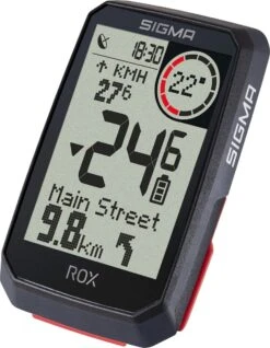 SIGMA SPORT ROX 4.0 GPS Fietscomputer Incl. Stuurhouder, Zwart -Fietsen Kortingswinkel 932x1200