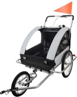 Fietskar Voor Kinderen - 3 In 1 - Geschikt Voor 2 Kinderen - Kinderfietskar - Fietskar Kind - Fietskar Hond -Fietsen Kortingswinkel 948x1200 3