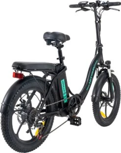 Hitway BK6 Elektrische Fiets | Opvouwbare E-bike | 20 Inch Fat Tire | 350W Motor | 10Ah | Zwart/Groen -Fietsen Kortingswinkel 949x1200 11