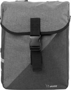 Ekostar® Online Shopping - Dubbele Fietstas - Donker En Licht Grijs - Waterafstotend - Fietstas - 34 Liter - Fietstassen Elektrische Fietsen