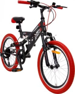 Amigo Fun Ride - Mountainbike 20 Inch - Voor Jongens En Meisjes - Met 7 Versnellingen - Zwart/Rood -Fietsen Kortingswinkel 954x1200 1