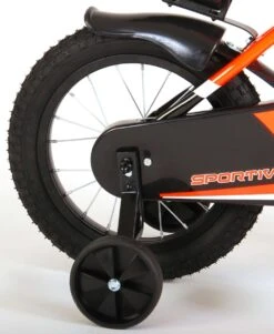 Volare Sportivo Kinderfiets - Jongens - 14 Inch - Neon Oranje/Zwart - 95% Afgemonteerd -Fietsen Kortingswinkel 985x1200 1