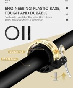 Fietsbel Goud Voor Racefiets Fiets Scooter En Motor - Mountainbike Accesoires En Wielrennen - Wielersport En Motorsport -Fietsen Kortingswinkel 993x1200 9