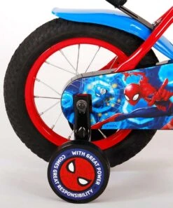Volare Spider-Man Kinderfiets - Jongens - 12 Inch - Blauw/Rood -Fietsen Kortingswinkel 998x1200 1